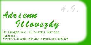 adrienn illovszky business card